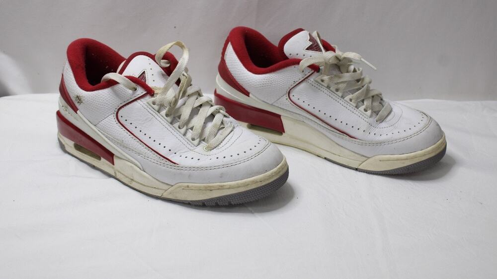 Nike Air Jordan 2/3 White Varsity Red Chicago Low Mens Size 7.5 FD0383-161 Shoes
